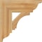 Ekena Millwork Imperial Traditional Rough Sawn Bracket, Western Red Cedar, 4"W x 14"D x 14"H BKT04X14X14IMP01RWR - alternate 3